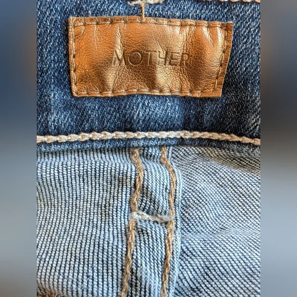 Mother Weekender Fray Sz. 29 Blue Denim Jeans - Picture 7 of 8
